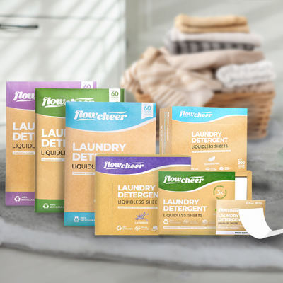 環境に優しい洗濯洗浄剤シート 生物分解洗濯洗浄剤ストライプ 工場ベース