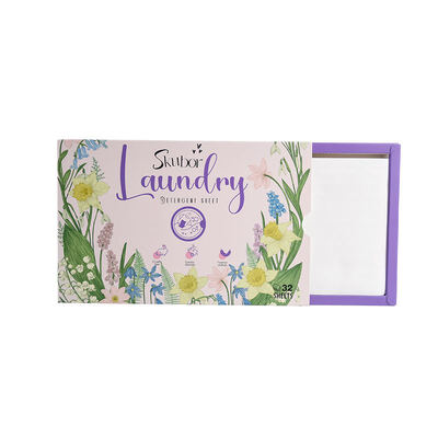 環境に優しい8倍濃縮、ディープクレンジング＆消臭 ランドリー洗剤シート