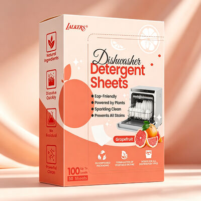 お買い得 業務用 環境に優しい 生分解性 低刺激性 食器洗いシート カスタム食器洗い機シート オンライン