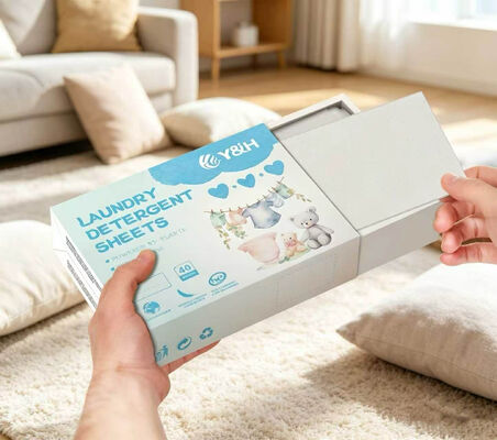 環境に優しい洗濯用洗剤シート 強力な清掃力とカスタマイズ可能な香り