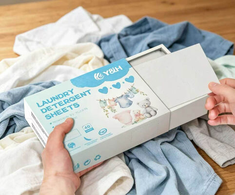 環境に優しい洗濯用洗剤シート 強力な清掃力とカスタマイズ可能な香り
