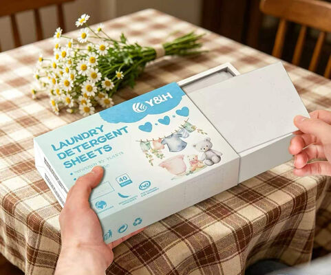 お買い得 生物分解性 エコ洗濯用シート 調節可能な香りと 11*14cm サイズ 深層汚れ除去 オンライン