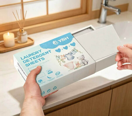 汚れ落ちに優れた環境に優しい洗濯洗剤シート 汚れのひどい衣類用 11*14cm サイズ