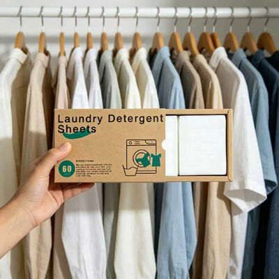 環境に優しい洗濯用洗剤シート 強力な清掃力とカスタマイズ可能な香り