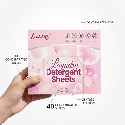 お買い得 低アレルギー性 プラスチック 無 超濃縮洗濯用洗浄剤シート 安全な赤ん坊服 オンライン