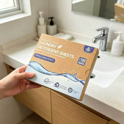 Chemical Free Laundry Detergent Sheets Dermatologically Tested for Pregnancy & Baby Safe Fabric Care