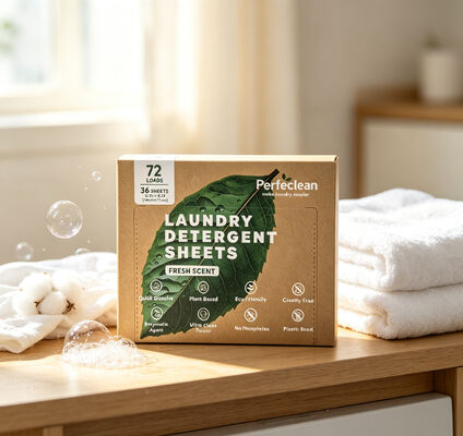 お買い得 植物由来界面活性剤配合、生分解性ランドリー洗剤シート（セプティックタンク対応、有効成分55%以上） オンライン