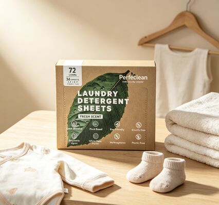 お買い得 軽量でコンパクトな持ち運びやすい植物由来の生分解性洗濯洗剤シート online