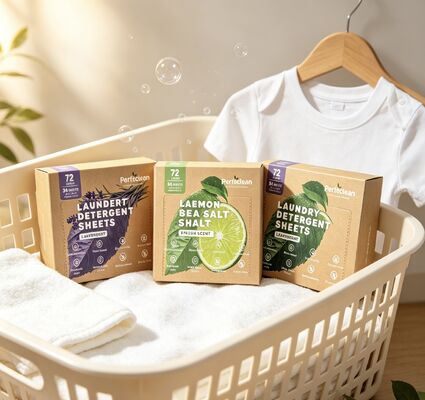お買い得 非毒性プラスチックのない,完全に溶ける洗濯用洗浄剤シート online
