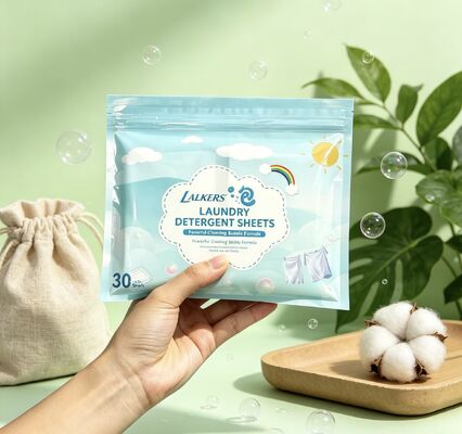 お買い得 環境に優しい洗濯用洗剤シート,深層汚れ除去のためのカスタマイズ可能な香り online