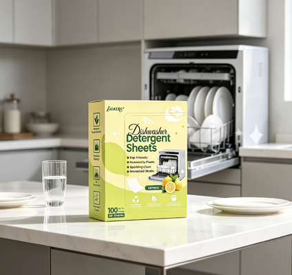 プラスチックフリー ノンケミカル 低刺激処方 食器洗いシート 食器洗い機用洗剤ストリップ